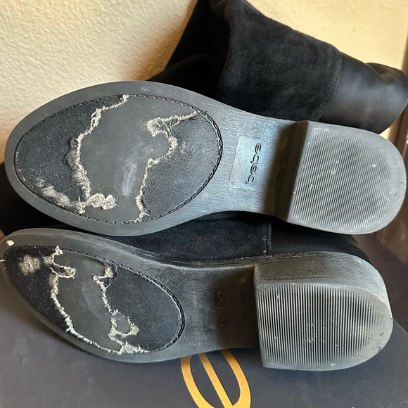 bebe taara mixed black riding boot size 7 - Picture 9 of 11